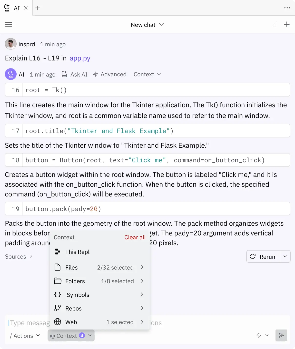 Replit AI design system